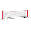 vidaXL Tennisiv&otilde;rk Must ja punane 301 x 90,5 x 87 cm Pol&uuml;ester