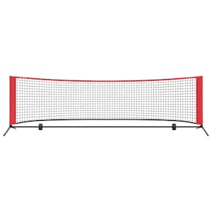 Tenisová síť Černá a červená 301 x 90,5 x 87 cm Polyester - obrázek 4