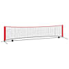 vidaXL Tennisiv&otilde;rk Must ja punane 396 x 92 x 87 cm Pol&uuml;ester