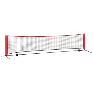 Tenisová síť Černá a červená 396 x 92 x 87 cm Polyester - obrázek 2