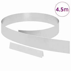 Okraj trávníku Stříbrná 450 x 0,05 x 15 cm Nerezová ocel - obrázek 3