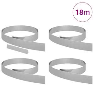 Okraj trávníku 4 pcs Stříbrná 450 x 0,05 x 10 cm - obrázek 3
