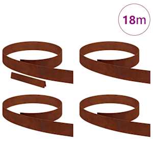 Okraj trávníku 4 pcs Rezavá 450 x 0,05 x 15 cm - obrázek 3