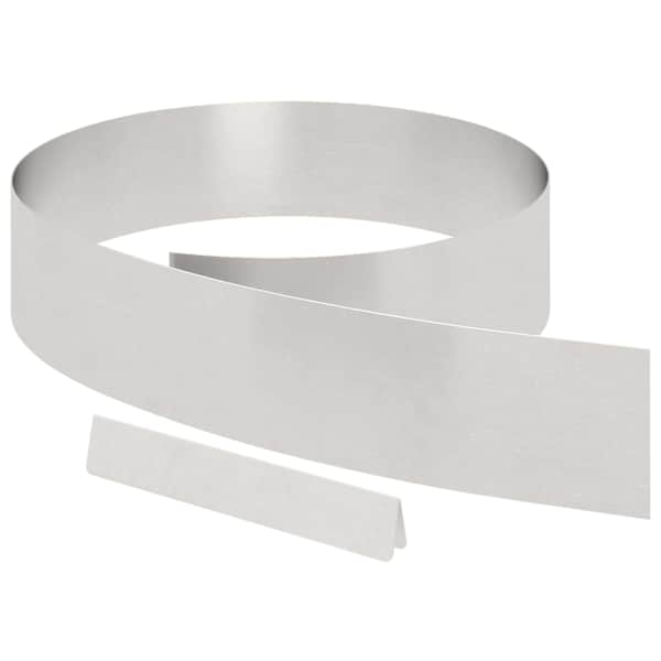 vidaXL Murupiire H&otilde;bedane 450 x 0.05 x 15 cm Roostevaba teras
