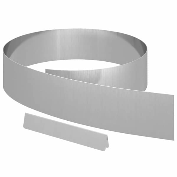 vidaXL Murupiire 4 tk 450 x 0.05 x 15 cm Tsinkteras H&otilde;bedane