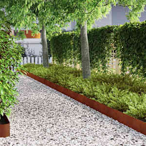 Okraj trávníku 4 pcs Rezavá 450 x 0,05 x 15 cm - obrázek 4
