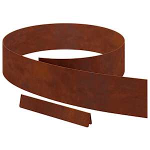 Okraj trávníku 4 pcs Rezavá 450 x 0,05 x 15 cm - obrázek 2