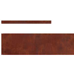 Okraj trávníku 4 pcs Rezavá 450 x 0,05 x 15 cm - obrázek 7