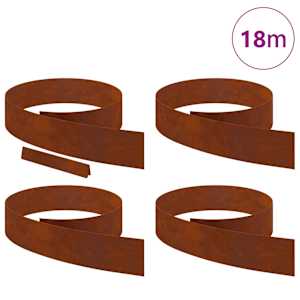 Okraj trávníku 4 pcs Rezavá 450 x 0,05 x 15 cm - obrázek 3