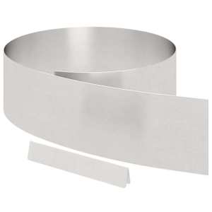Okraj trávníku 4 pcs Stříbrná 450 x 0,05 x 20 cm Nerezová ocel - obrázek 2