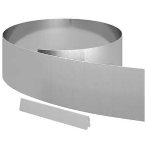 Okraj trávníku Stříbrná 450 x 0,05 x 15 cm Pozinkovaná ocel - obrázek 2
