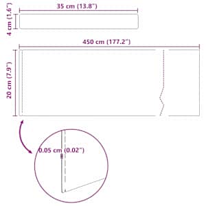 Okraj trávníku Stříbrná 450 x 0,05 x 15 cm Pozinkovaná ocel - obrázek 11