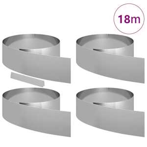 Okraj trávníku 4 pcs Stříbrná 450 x 0,05 x 20 cm - obrázek 3