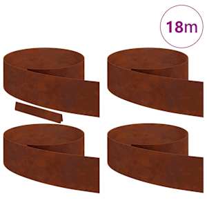 Okraj trávníku 4 pcs Rezavá 450 x 0,05 x 15 cm - obrázek 3