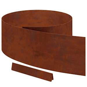 Okraj trávníku 4 pcs Rezavá 450 x 0,05 x 25 cm - obrázek 2