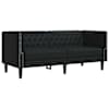 vidaXL Diivan Must 174 x 74,5 x 70,5 cm PVC