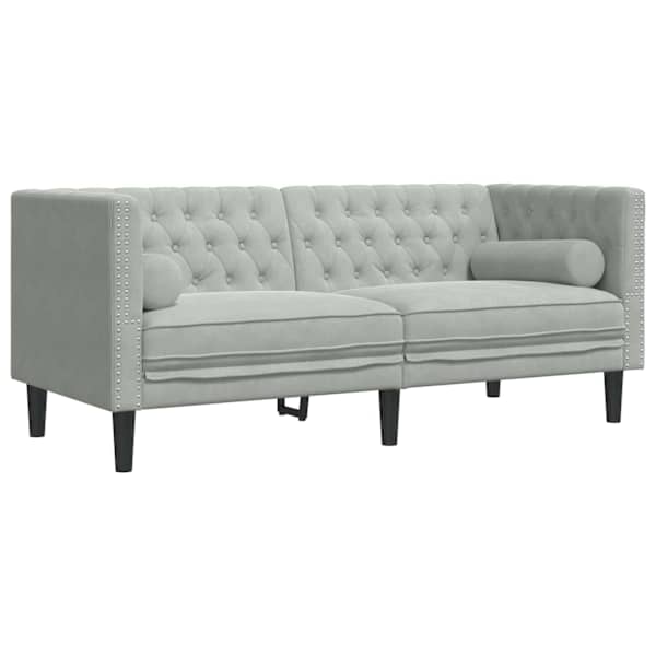 vidaXL Diivan Helehall 174 x 74,5 x 70,5 cm Samet