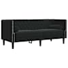 vidaXL Diivan Must 174 x 74,5 x 70,5 cm Samet