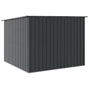 Kůlna na kolo 3 pcs Antracit 215 x 206 x 157 cm kov - obrázek 8