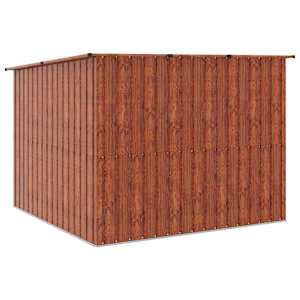 Kůlna na kolo 3 pcs Hnědá 216 x 207 x 158 cm Kov - obrázek 8