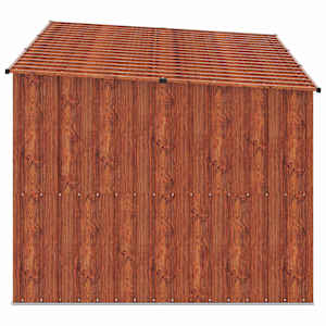 Kůlna na kolo 3 pcs Hnědá 216 x 207 x 158 cm Kov - obrázek 7