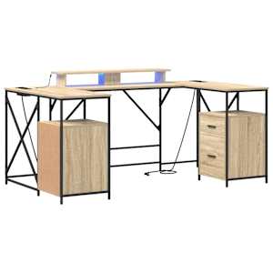 vidaXL Laud Sonoma tamm Tehispuit 182 x 101 x 87,5 cm