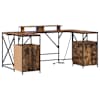 vidaXL Laud Suitsetatud tamm Tehispuit 182 x 101 x 87,5 cm