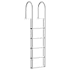 vidaXL 5-astmeline dokkredel H&otilde;bedane 45 &times;11,5 &times;190 cm Alumiinium