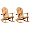 vidaXL Adirondack kiiktool 2 tk Pruun Tiikpuu