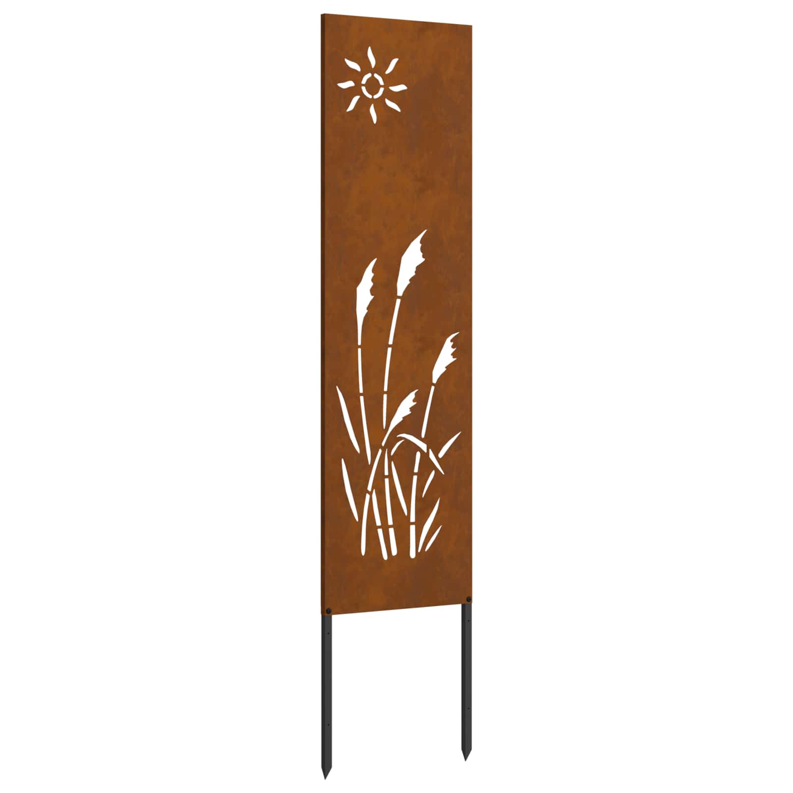 VidaXL Tuin Privacy Scherm Fretwerk Roestig 32 X 140 Cm Weervast Staal