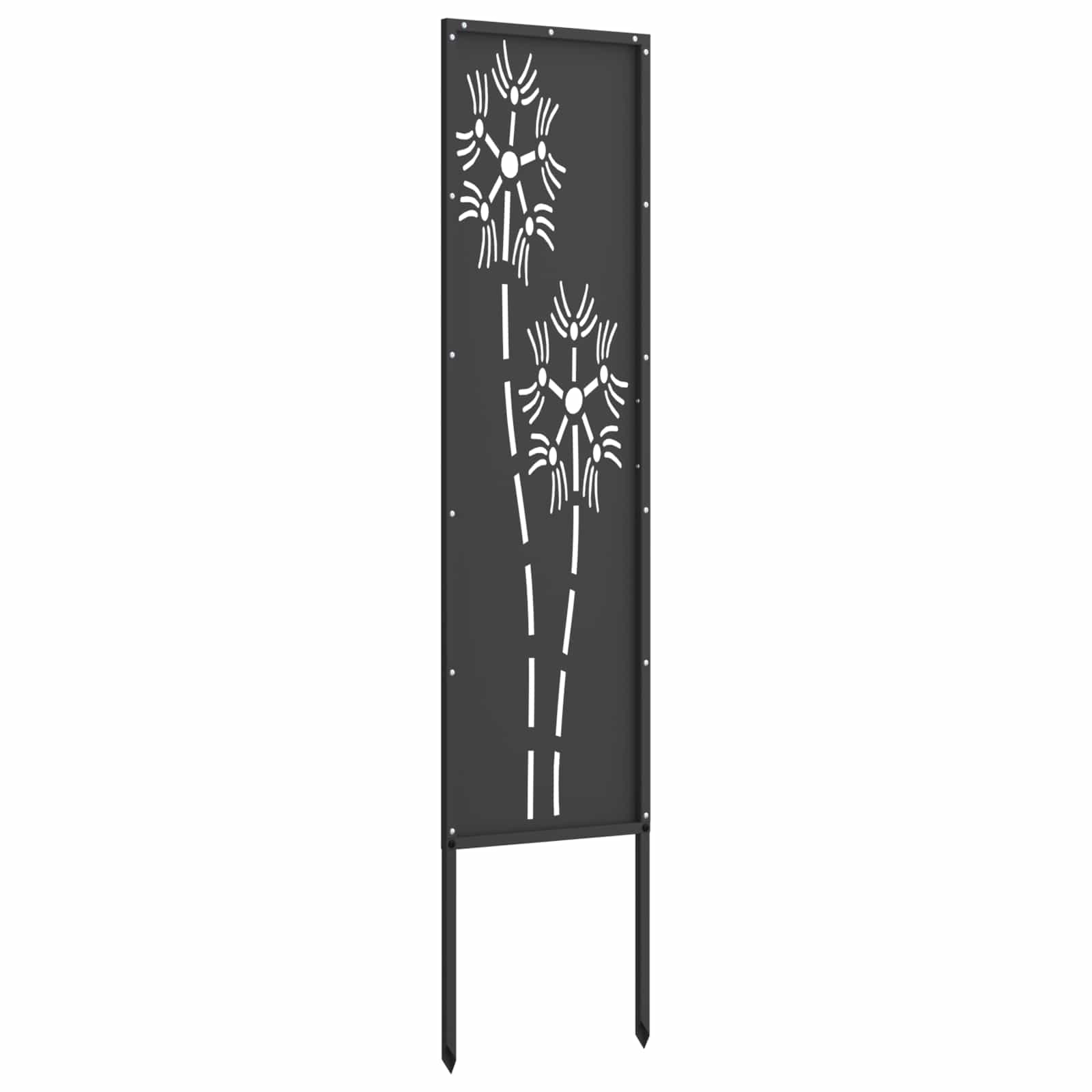 Tuin Privacy Screen Zwart 32 x 140 cm Koudgewalst staal image 5