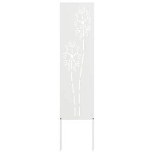 vidaXL Aia privaatsuse kate Valge 32 x 140 cm K&uuml;lmpruun teras