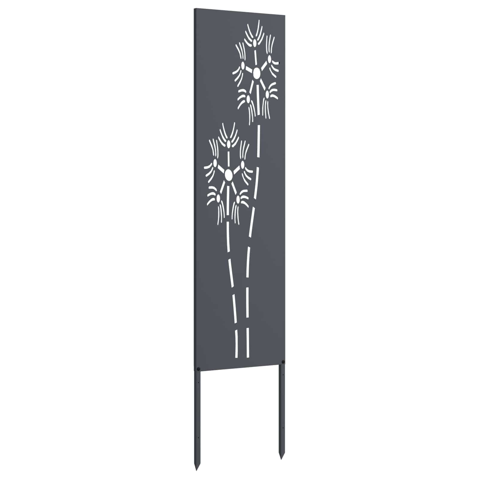 Tuin Privacy Screen Antraciet 32 x 140 cm Koudgewalst staal image 4