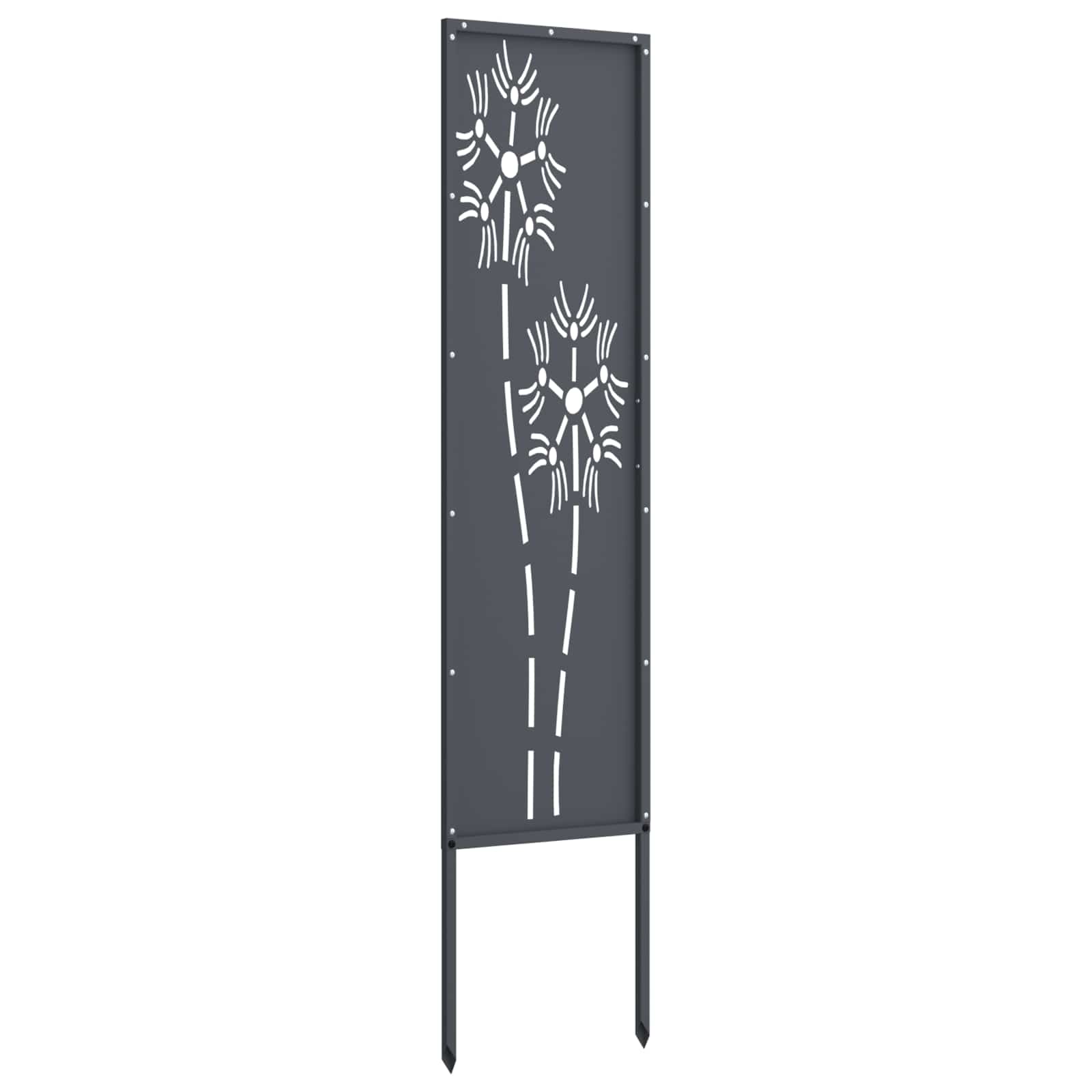 Tuin Privacy Screen Antraciet 32 x 140 cm Koudgewalst staal image 5