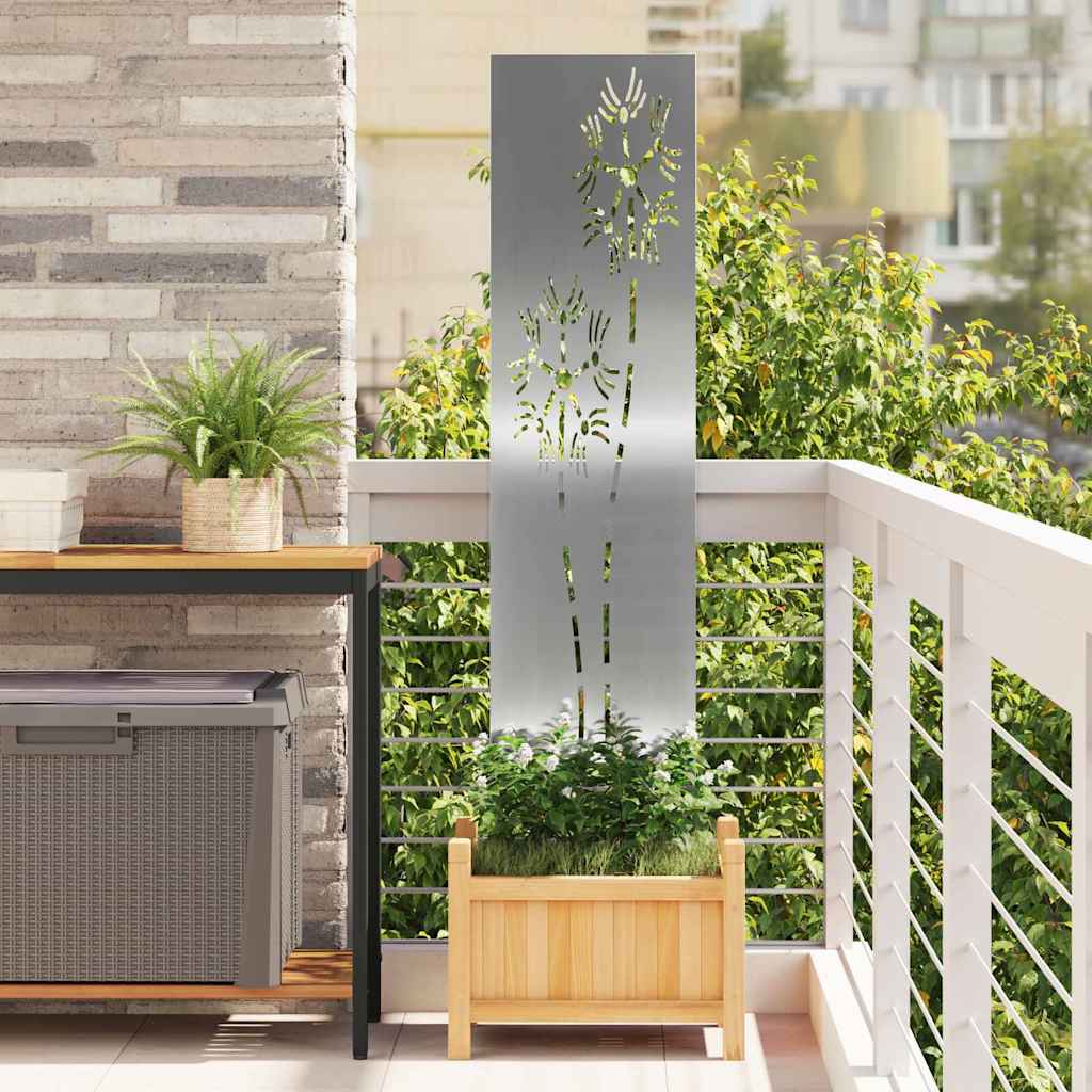 Tuin Privacy Screen Zilver 32 x 140 cm Gegalvaniseerd staal