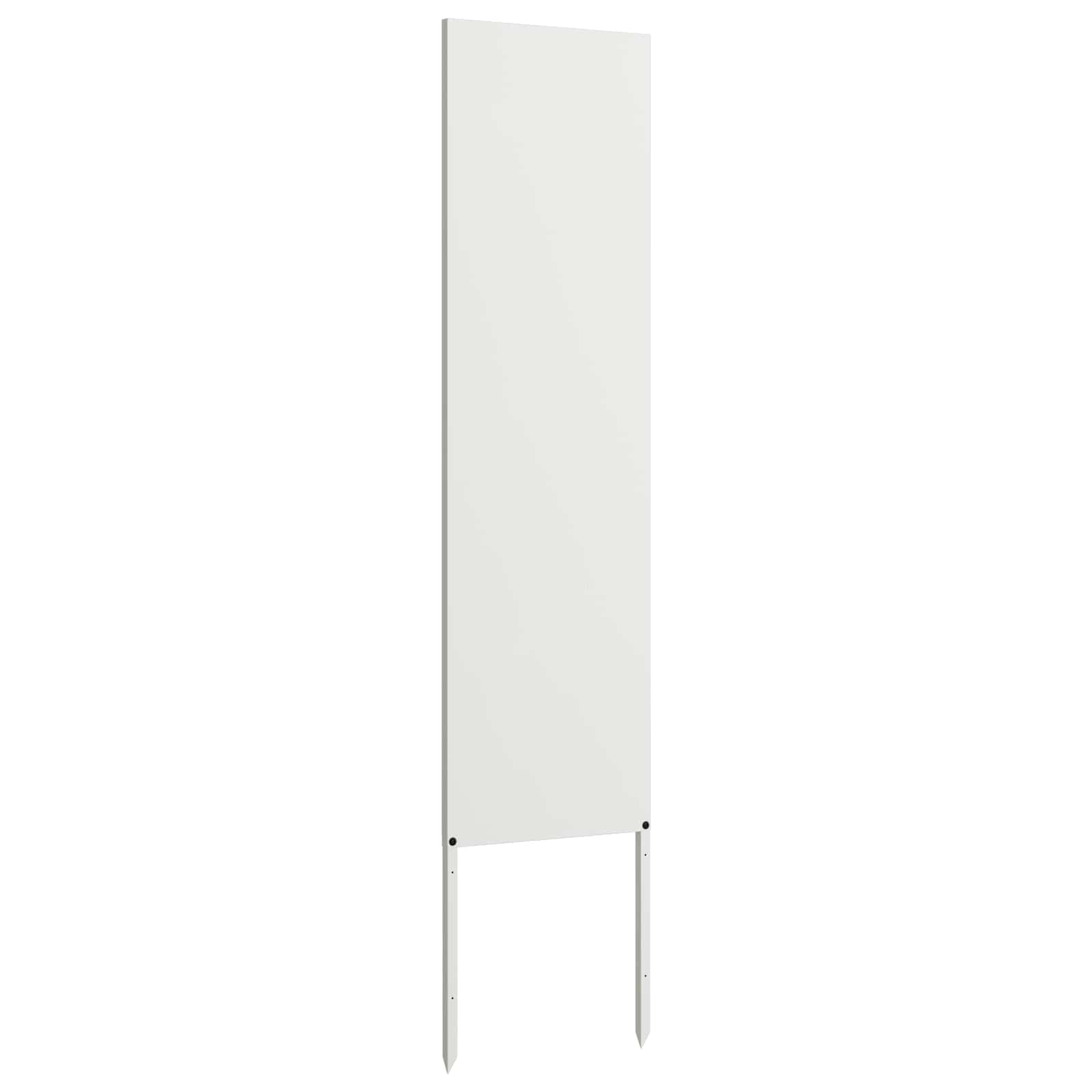 Tuin Privacy Screen Fretwerk Wit 32 x 140 cm Koudgewalst staal image 4