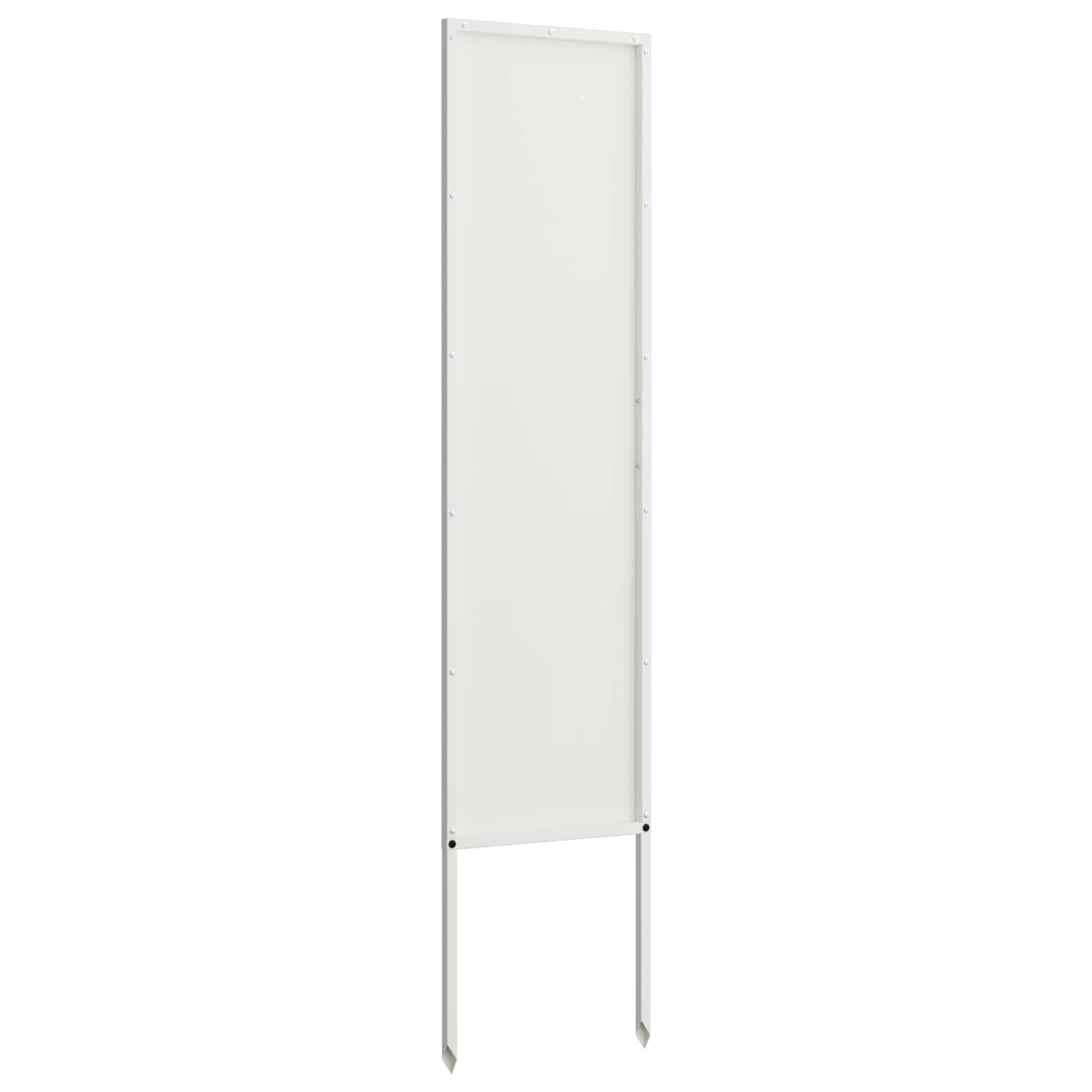 Tuin Privacy Screen Fretwerk Wit 32 x 140 cm Koudgewalst staal image 5