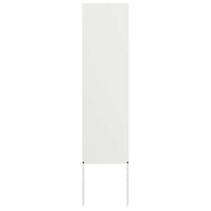 vidaXL Aia privaatsuse kate Valge 32 x 140 cm K&uuml;lmpruun teras