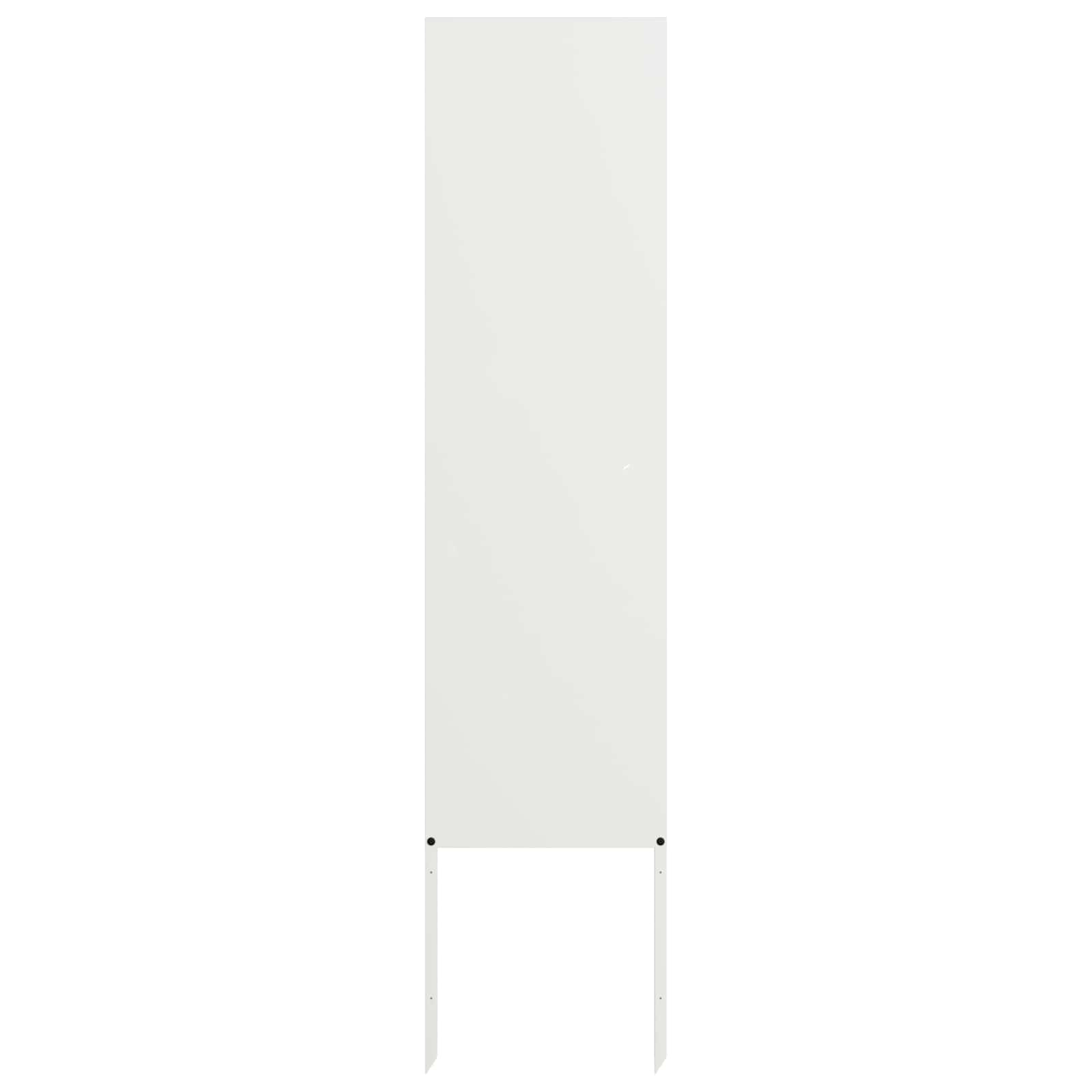 vidaXL Soukromí na zahradě Bílá 32 x 140 cm Studeně válcovaná ocel