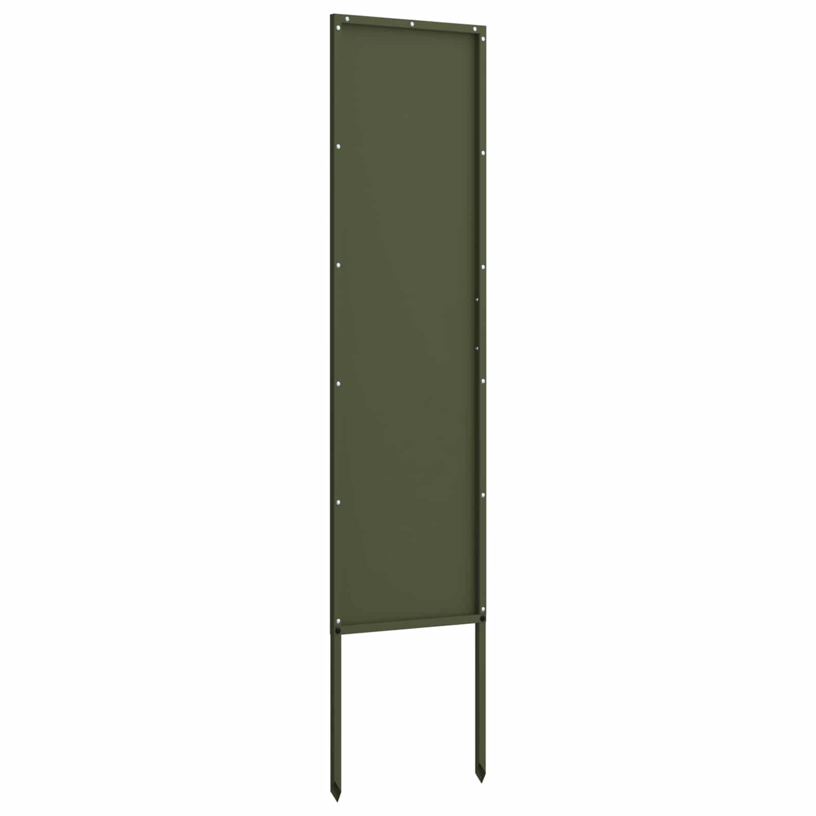 Tuin Privacy Screen Olijfgroen 32 x 140 cm Koudgewalst staal image 5