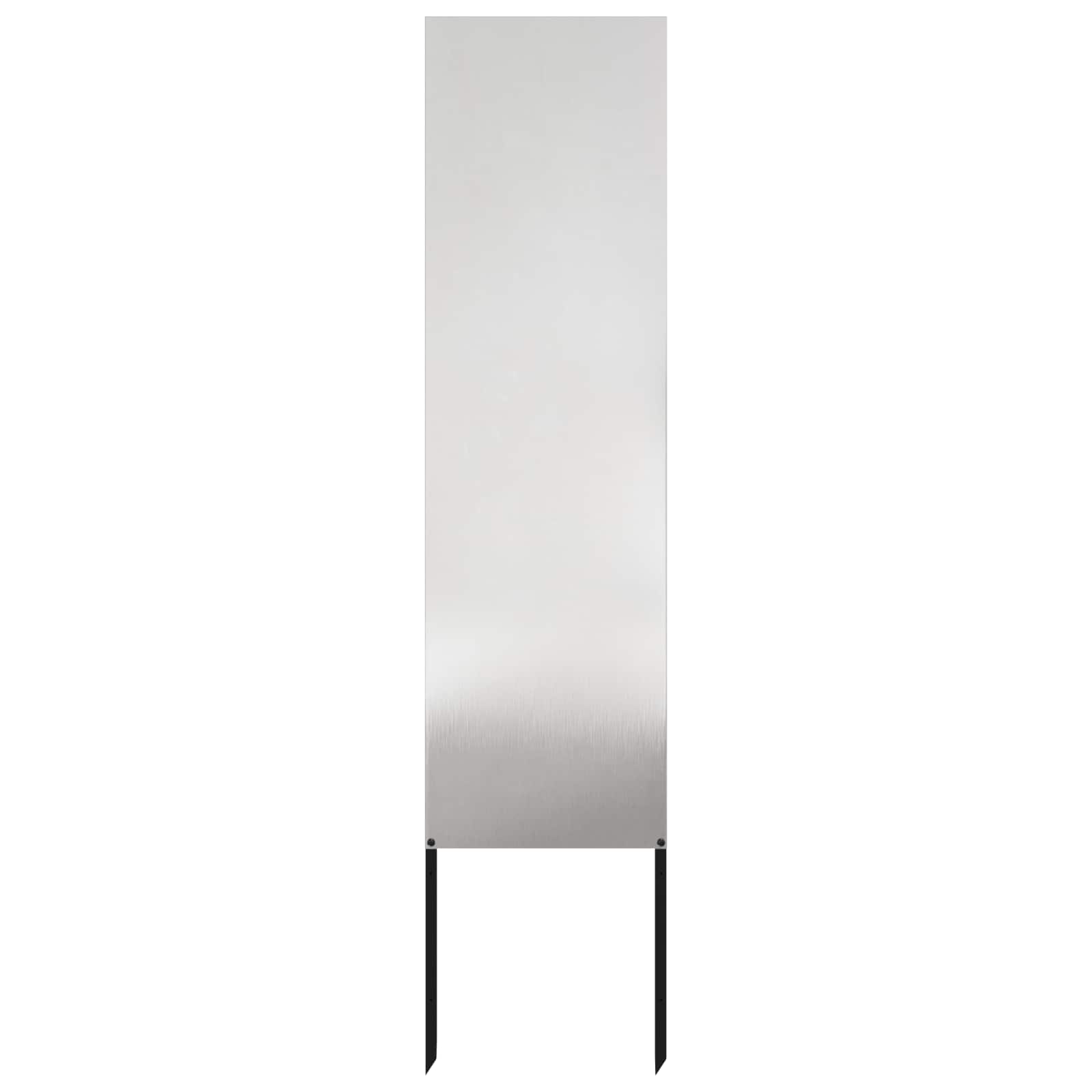 Tuin Privacy Screen Fretwerk Zilver 32 x 140 cm Roestvrij staal image 2