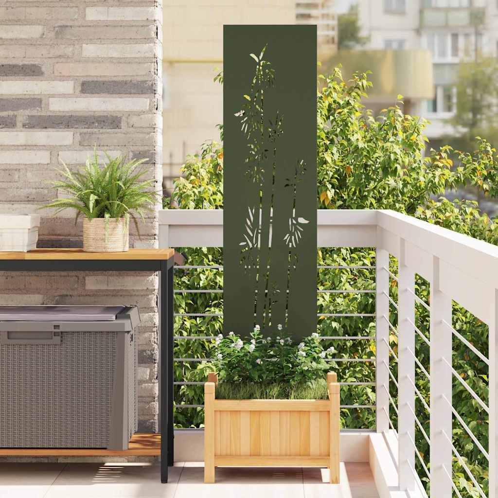 vidaXL Ecran de intimitate pentru grădină Olivengrønn 32 x 140 cm