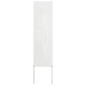 vidaXL Aia privaatsuse kate Valge 32 x 140 cm K&uuml;lmpruun teras