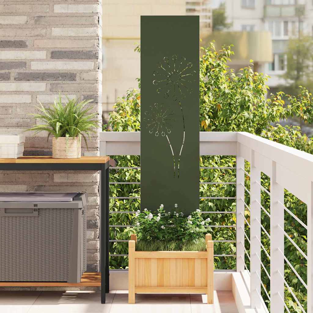 vidaXL Ecran de intimitate pentru grădină Olivengrønn 32 x 140 cm