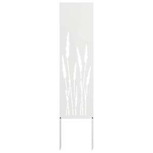 vidaXL Aia privaatsuse kate Valge 32 x 140 cm K&uuml;lmpruun teras