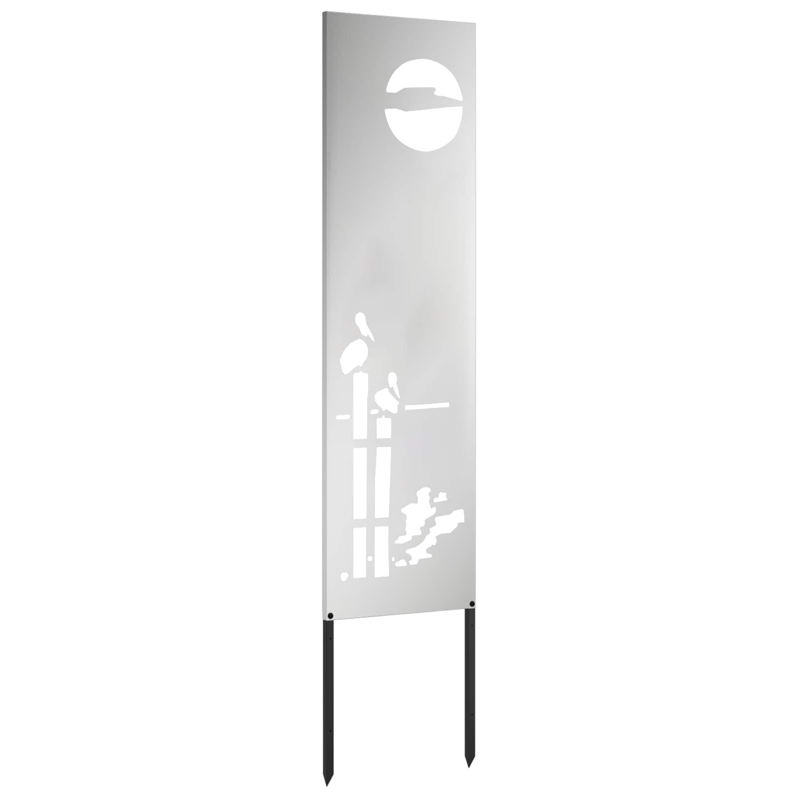 Tuin Privacy Screen Zilver 32 x 140 cm Gegalvaniseerd staal image 4