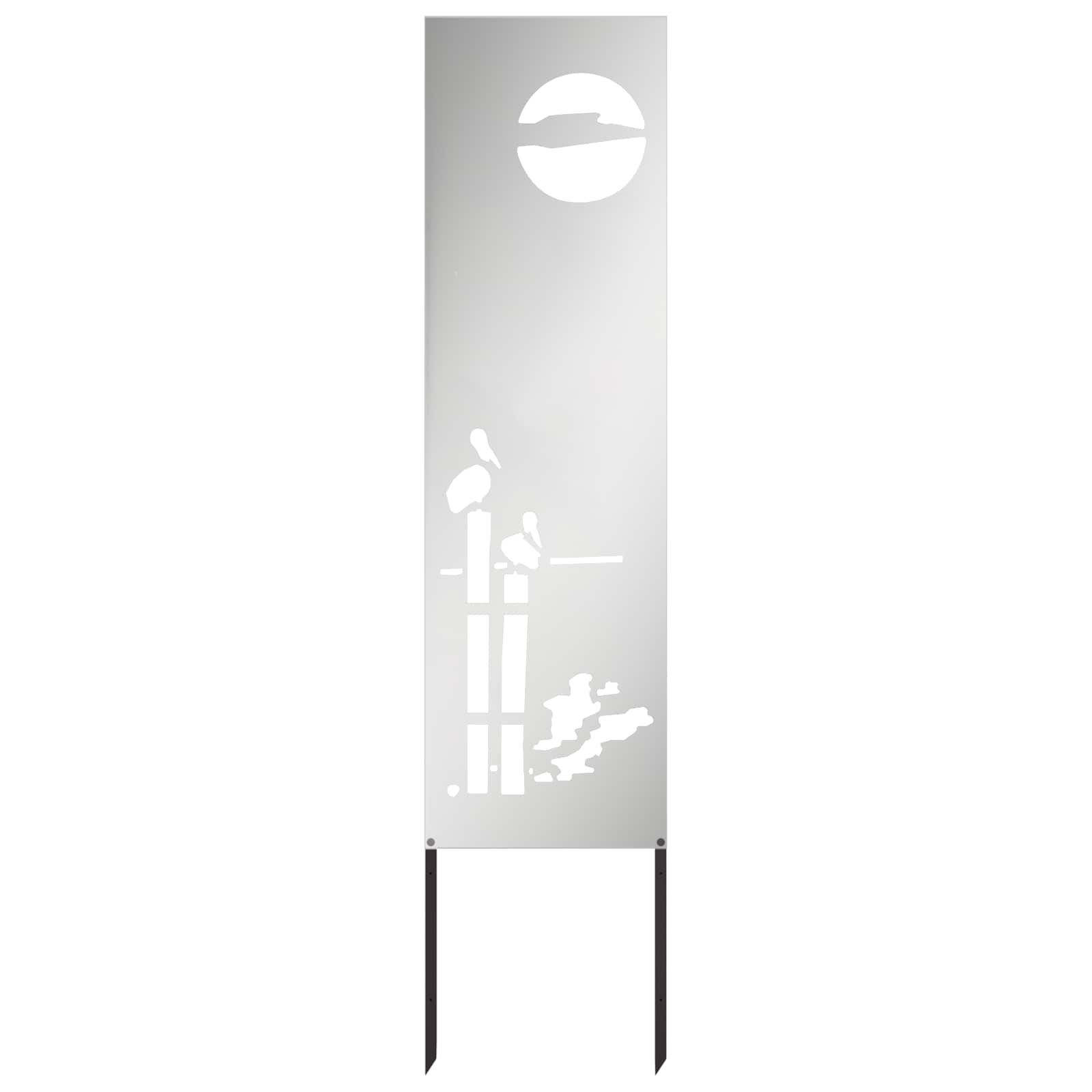 Tuin Privacy Screen Zilver 32 x 140 cm Gegalvaniseerd staal image 2