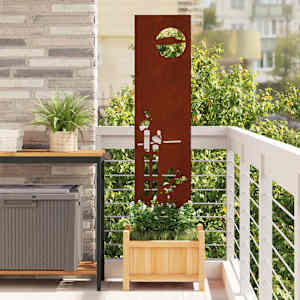 Zaslon za zasebnost v vrtu Ureznine Rjav 32 x 140 cm