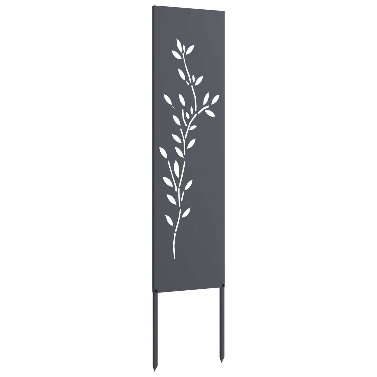 Tuin Privacy Screen Antraciet 32 x 140 cm Koudgewalst staal image 4