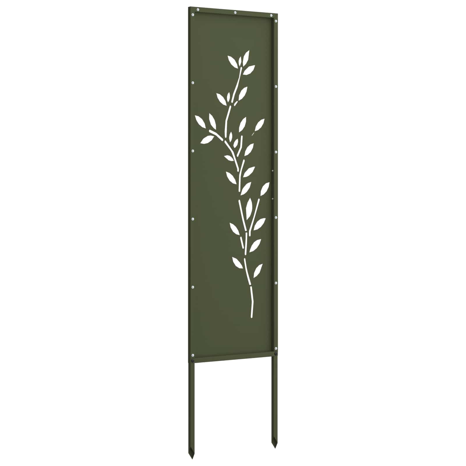 Tuin Privacy Screen Olijfgroen 32 x 140 cm Koudgewalst staal image 5
